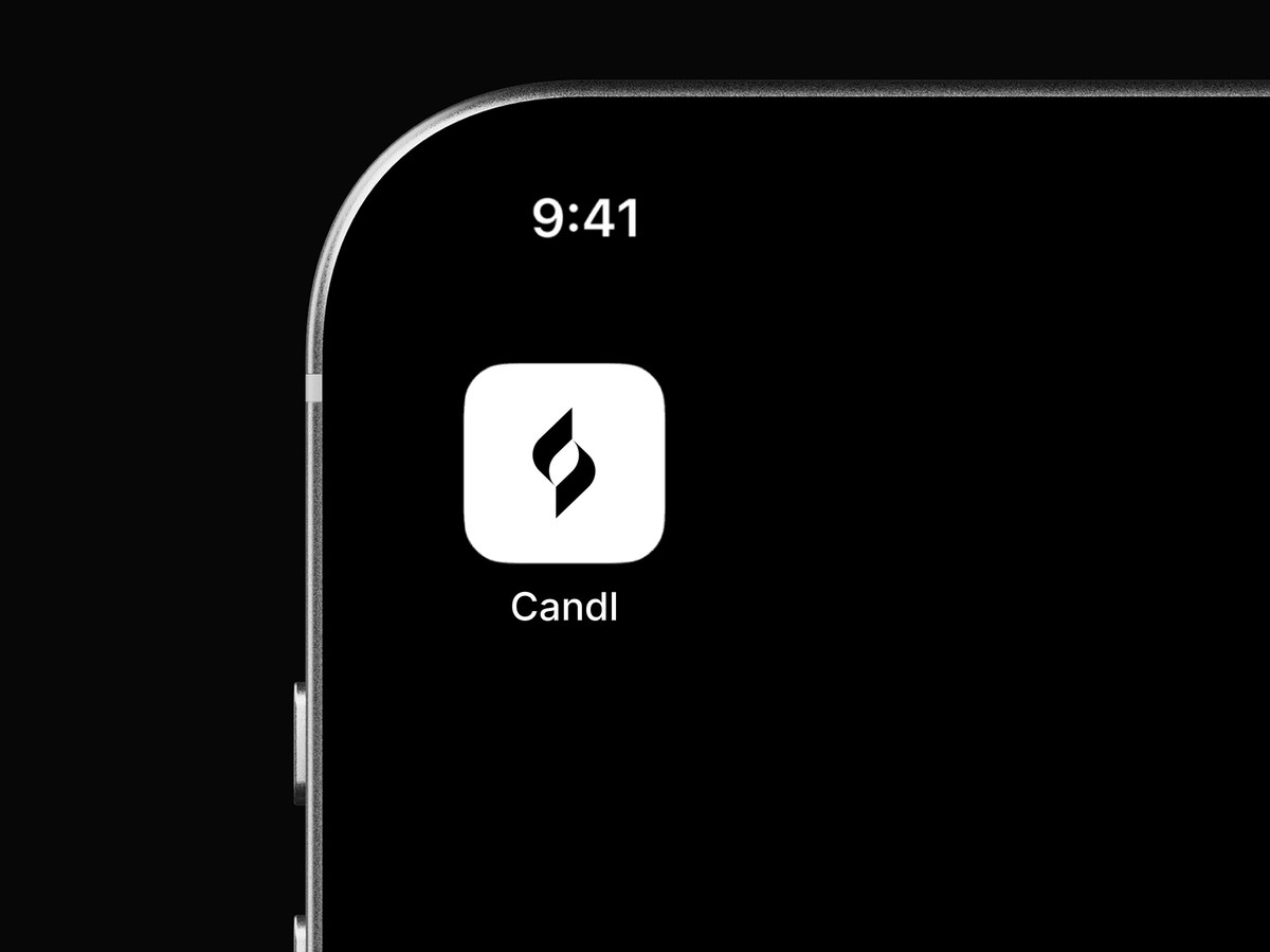 The Candl app icon on an iPhone home screen